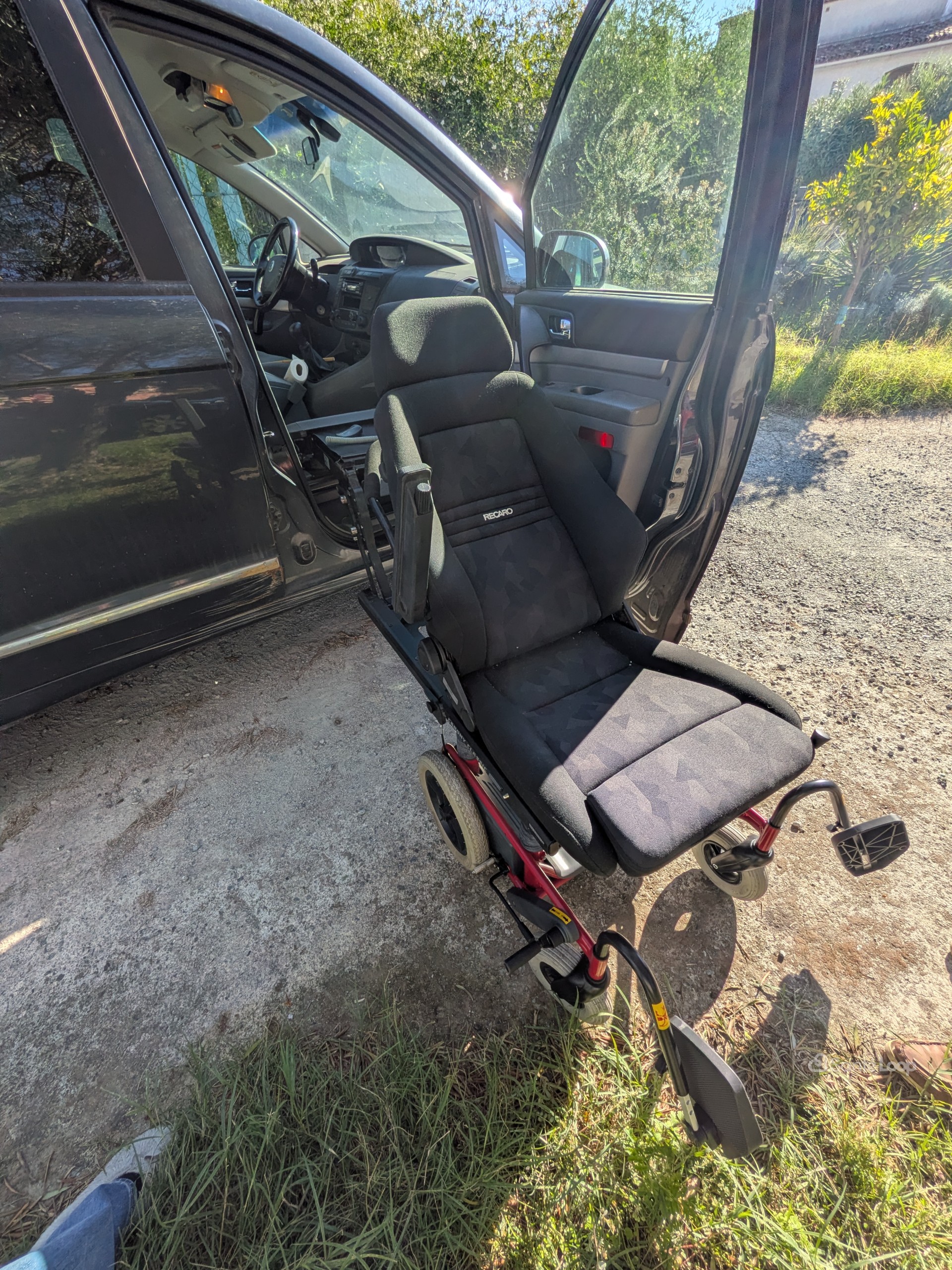 Système transfert PMR Siège RECARO + Embase CARONY