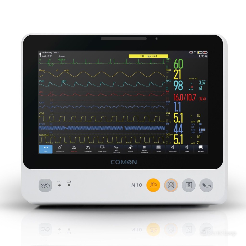 Moniteur d'urgence N10 COMEN 5 dérivations