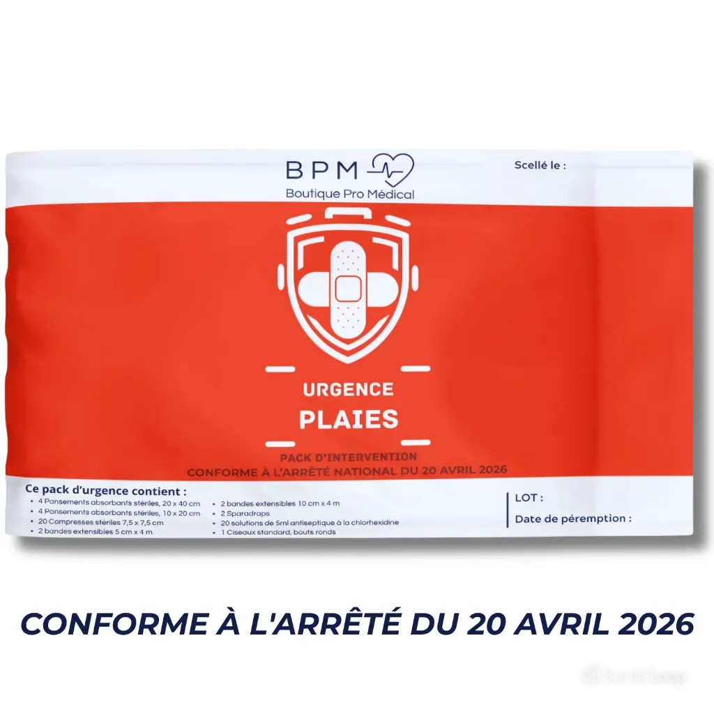 Pack d'intervention traitement des plaies