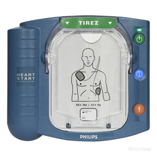 Défibrillateur "HEARTSTART HS1" avec housse
